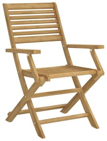 2 db összecsukható tömör akácfa kerti szék 54,5x61,5x86,5 cm