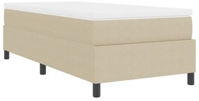 Box Spring Ágy Matraccal Világos Zöld Szürke Egyszemélyes Kordbársony Szövet