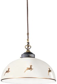 Kolarz 731.32.152-Kábeles csillár NONNA 1xE27/75W/230V átmérő 36 cm szarvas rózsaarany