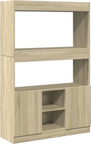 vidaXL sonoma tölgy szerelt fa magasszekrény 92 x 33 x 140 cm
