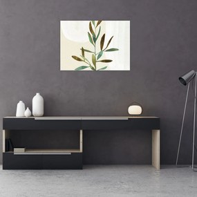 Üveg kép - Akvarell ág N⁰2 (70x50 cm)