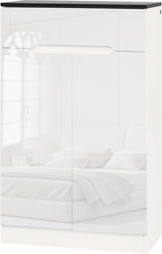 HOMCOM Slim Cipőszekrény 12 Pár Cipőhöz Az Előszobákba és Folyosókba 3 Állítható Polccal és Fiókkal, Fényes Fehér Forgácslapból, 60x32x100 cm | Aosom