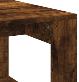 füstös tölgy színű szerelt fa dohányzóasztal 102x50x35 cm