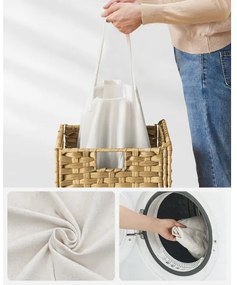 FLYN rattan szennyeskosár