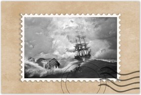 Poszterek 60x40 Vihar Tenger Hajó Tájkép