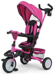 Luxus tricikli Milly Mally Stanley Rubber Pink, rózsaszín