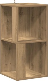 vidaXL sarokszekrény kézműves tölgy 33x33x67 cm szerelt fa
