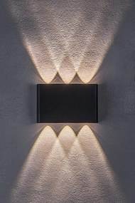 RÁBALUX 77192 PORTEL Modern Kültéri Fali Lámpa Fekete IP44