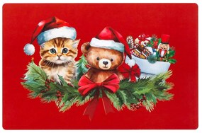 Műanyag tányéralátét karácsonyi mintával 28,5x44 cm Cadocha – douceur d'intérieur