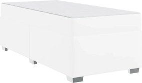 vidaXL Ágykeret matracmal Fehér 100 x 200 cm szövet
