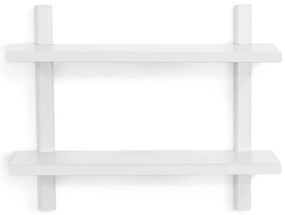 Fehér többszintes fém fali polc 60 cm Hola – Spinder Design