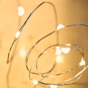 TWINE LIGHTS LED égősor USB csatlakozóval, átlátszó 50 égő