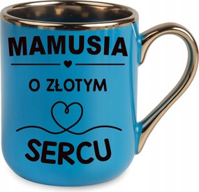 Bögre Kék Elegáns Ajándék Anya Arany Szív Születésnap Ünnep