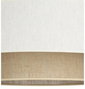 NATIA felületre szerelhető csillár 1xE27/60W/230V, fehér/barna