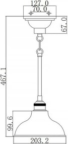 Kichler COBSON KL-COBSON-MP-OZ Függőlámpa 1x60W/E27