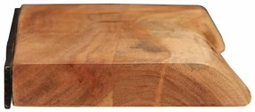 2 darab tömör akácfa fali polc 80x20x3,5 cm