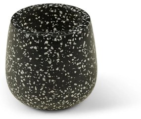 Terrazzo sötétszürke virágcserép, ø 15 cm - Bonami Selection