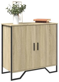 sonoma tölgy színű szerelt fa tálalószekrény 78x35,5x74,5 cm