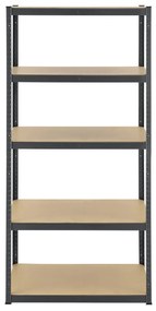 Juskys Polc 200x100x60 cm - szürke