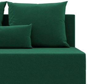 Nobu kanapé, bársony, zöld