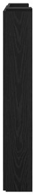 Fejtámla polcokkal Fekete tölgy 100 x 15 x 103,5 cm Faanyag