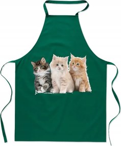Konyhai kötény nyomtatás Aranyos cicák Ajándék Cicák Szakácsok