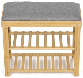 Autronic DR-N1010 GREY2 cipőtartó zsámollyal, 60 x 55 x 29 cm