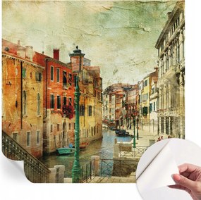 Öntapadós tapéta Divatos 3D fali ragasztóval Városi impresszió 250x250 cm