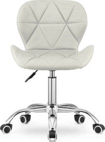 AVOLA VELVET irodai szék, fehér