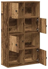 antik fa színű szerelt fa könyvespolc 60x24x101,5 cm