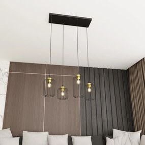 Emibig modern függeszték vander fekete arany emi1364/4