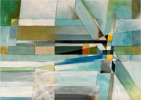 Kép - Absztrakció (üvegen) (70x50 cm)