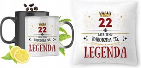 Születésnapra 22 22 db-os Varázsbögre Fotónyomtatott Párna Szett