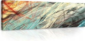 Vászonkép 145x45 Absztrakt Kék Modern ékezet a nappaliba Harmónia Színek