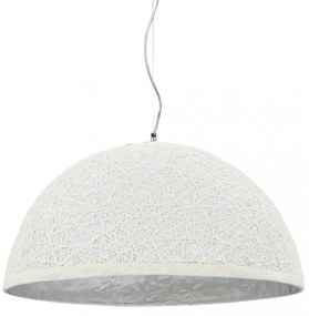 fehér-ezüst függőlámpa Ø50 cm E27