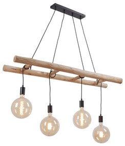 Leuchten Direkt 15025-18 - Csillár zsinóron EDGAR 4xE27/60W/230V