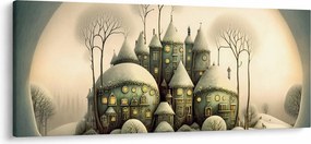Kép - Mesebeli házikók (120x50 cm)