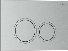 Mexen Tex 01 öblítőgomb, szálcsiszolt nikkel - 6101-10