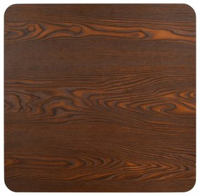 sötétbarna MDF bisztróasztal 60 x 60 cm