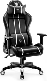 Gamer szék műbőr Normal Size, fekete-fehér: Diablo X-One 2.0