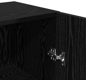 TV Szekrény Szett 4 pcs Musta tammi 30.5 x 30 x 60 cm Faanyag