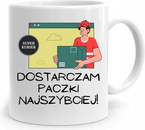 Ajándék Bögre Futárnak Fényképes Nyomtatott Csomagokat Szállítok