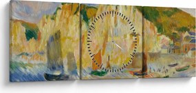 Kép - Auguste Renoir, Sea and Cliffs, reprodukciók (órával) (90x30 cm)