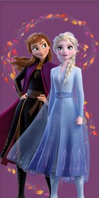 Strandtörölköző Fürdőlepedő 70x140 Frozen Jégvarázs Anna Olaf Elsa