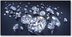 Fotó kép edzett üveg Gyémántok 140x70