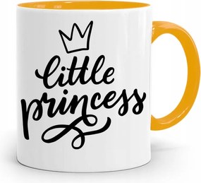 Little Princeess Lánya Sárga Gyermeknapi Bögre fényképes nyomtatással