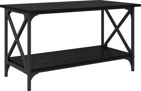 vidaXL Dohányzóasztal Musta tammi 80 x 45 x 45.5 cm Faanyag