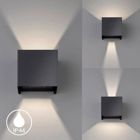 FISCHER&HONSEL 30259 WALL Modern Kültéri Fali Lámpa Fekete LED IP44