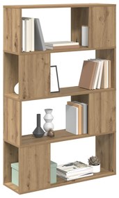 Könyvespolc Kézműves tölgy Szerelt fa 80 x 24 x 124 cm Tárolás