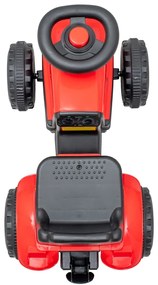 Gyermek lábbal hajtós traktor Baby Mix Benny piros